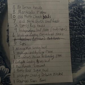 Rare vintage Liberty Blue dishware/dinnerware